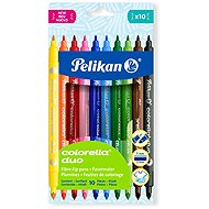 PELIKAN colourella Duo Double-Sided, 10 Colours - Felt Tip Pens