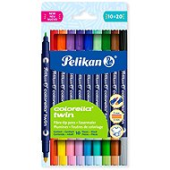 PELIKAN colourella Twin Double-Sided, 10 Colours - Felt Tip Pens