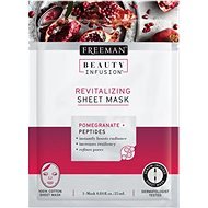 FREEMAN Beauty Infusion Revitalizing Sheet Mask Pomegranate + Peptides 25ml - Face Mask