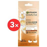 GARNIER Hydra Bomb Super Hydrating & Cooling Anti-Dark Circle Eye Tissue Mask 3× 6 g - Pleťová maska