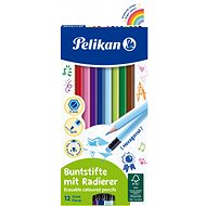 PELIKAN gumovatelné 12 barev - Pastelky