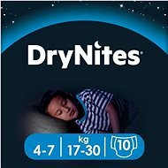 HUGGIES Dry Nites Medium 4–7 years Boys (10 db) - Eldobható pelenka