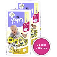 BELLA Baby Happy Maxi Plus vel. 4+ (2× 62 ks) - Disposable Nappies