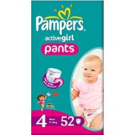 Pampers Active Girl Maxi 52 pcs - Baby Nappies