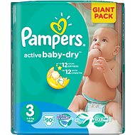 Pampers ActiveBaby Midi Giant Pack 90 pcs - Baby Nappies