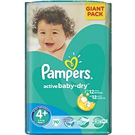 Pampers ActiveBaby Giant Pack Maxi + 70 pieces - Baby Nappies