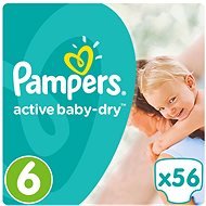 PAMPERS Active Baby-Dry Extra Large veľ. 6 (56 ks) - Detské plienky