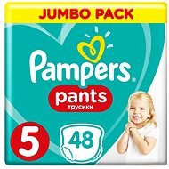 PAMPERS Pants Junior vel. 5 (48 ks) - Jumbo Pack - Plienkové nohavičky