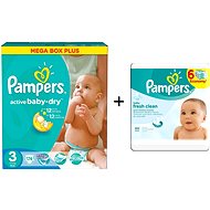 Pampers set ActiveBaby MIDI 4-9 kg, size 3 + gift lamb Shaun - Toiletry Set