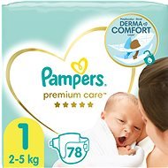 PAMPERS Premium Care Newborn 1-es méret (78 db) - Eldobható pelenka