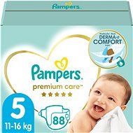 PAMPERS Premium Care Junior veľkosť 5 (88 ks) - Jednorazové plienky