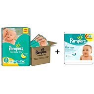 Pampers set NewBaby MINI 3-6 kg, size 2 + Gift Shaun the Sheep - Toiletry Set
