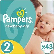 PAMPERS New Baby-Dry veľ. 2 (43 ks) - Detské plienky