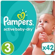 PAMPERS Active Baby-Dry size 3 Midi (42 pcs) - Baby Nappies