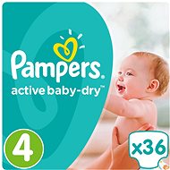 PAMPERS Active Baby-Dry size 4 Maxi (36 pcs) - Baby Nappies