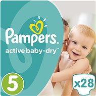 PAMPERS Active Baby-Dry size 5 Junior (28 pcs) - Baby Nappies