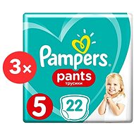 PAMPERS Pants Carry Pack Junior, size 5 (3×22pcs) - Nappies