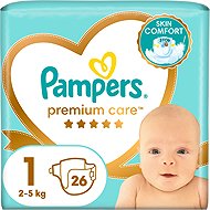 PAMPERS Premium Care Newborn size 1 (26 pcs) - Disposable Nappies