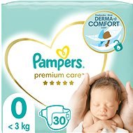 PAMPERS Premium Care Newborn vel. 0 (30 ks) - Jednorázové pleny