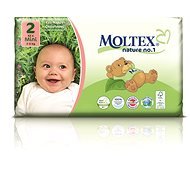 MOLTEX nature no. 1 size 2 Mini 3-6 kg (42 pcs) - Eco-Friendly Nappies