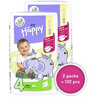 BELLA Baby Happy vel. 4 Maxi (2× 66 ks) - Disposable Nappies