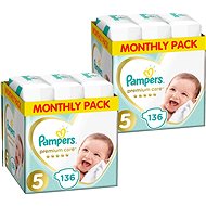 PAMPERS Premium Care size 5 Junior (272 pcs) - 2 months pack - Disposable Nappies
