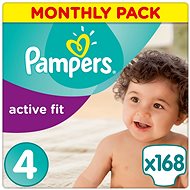 PAMPERS Active Fit size 4 (168 pcs) - monthly pack - Baby Nappies