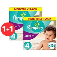 PAMPERS Active Fit size 4 (336 pcs) - Baby Nappies