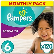PAMPERS Active Fit size 6 (120 pcs) - monthly pack - Baby Nappies