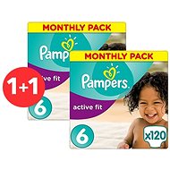 PAMPERS Active Fit Size 6 (240 pcs) - Baby Nappies