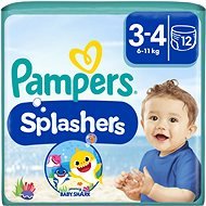 PAMPERS Splasher size 3/4 (6–11kg) (12 pcs) - Swim Nappies
