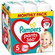 PAMPERS Pants veľ. 5 (152 ks) – mesačná zásoba - Plienkové nohavičky