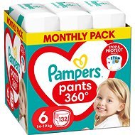 PAMPERS Pants vel. 6 (132 ks) - měsíční zásoba - Plienkové nohavičky