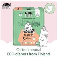 MUUMI BABY Maxi+ size 5 - Monthly Pack EKO Diapers (132 pcs) - Eco-Friendly Nappies