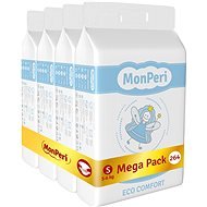 MonPeri ECO Comfort Mega Pack size S (264 pcs) - Eco-Friendly Nappies