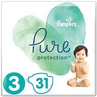 PAMPERS Pure Protection, 3-as méret (31 db) - Pelenka