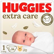 HUGGIES Extra Care veľkosť 1 (26 ks) - Jednorazové plienky