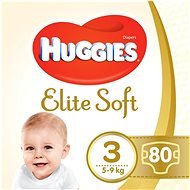 HUGGIES Elite Soft veľ. 3 (80 ks) - Jednorazové plienky
