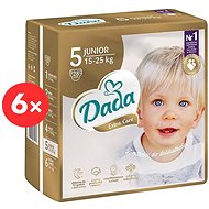 DADA Extra Care JUNIOR Size 5, 6× 28 Pcs - Baby Nappies