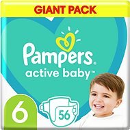 PAMPERS Active Baby 6-os méret (56 db), 13-18 kg - Eldobható pelenka