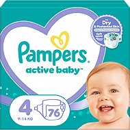PAMPERS Active Baby 4 (76 db) 9-14 kg - Eldobható pelenka