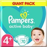 PAMPERS Active Baby 4+ méret (70 db) 10-15 kg - Eldobható pelenka