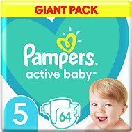PAMPERS Active Baby 5-ös méret (64 db) 11-16 kg - Eldobható pelenka