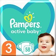 PAMPERS Active Baby vel.  3 (58 ks) - Jednorazové plienky