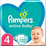 PAMPERS Active Baby size 4 (132 pcs) - Disposable Nappies