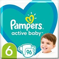 PAMPERS Active Baby vel.  6 (96 ks) - měsíční balení - Jednorázové pleny