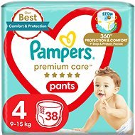 PAMPERS Pants Premium Care Maxi veľ. 4 (38 ks) - Plienkové nohavičky