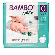 BAMBO NATURE 0, 1-3 kg, 24 pcs - Disposable Nappies