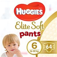 HUGGIES Elite Soft Pants XXL veľ. 6  Mega Box (2× 32 ks) - Plienkové nohavičky