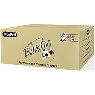 MonPeri Bamboo EKO S (size 2) 3–6 kg Mega pack 200 pcs - Disposable Nappies
